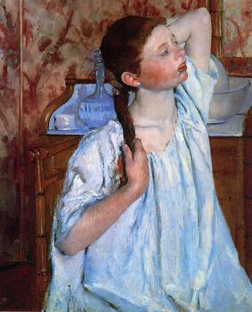 瑪麗 史帝文森 卡薩特 Girl Arranging Her Hair